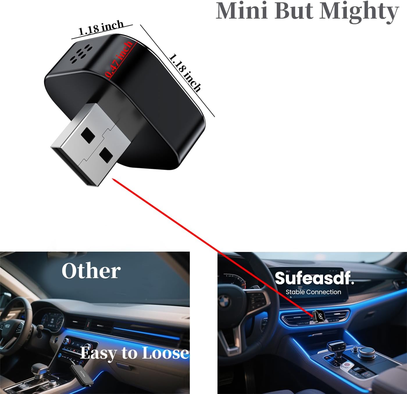 Wireless CarPlay Adapter - compact size