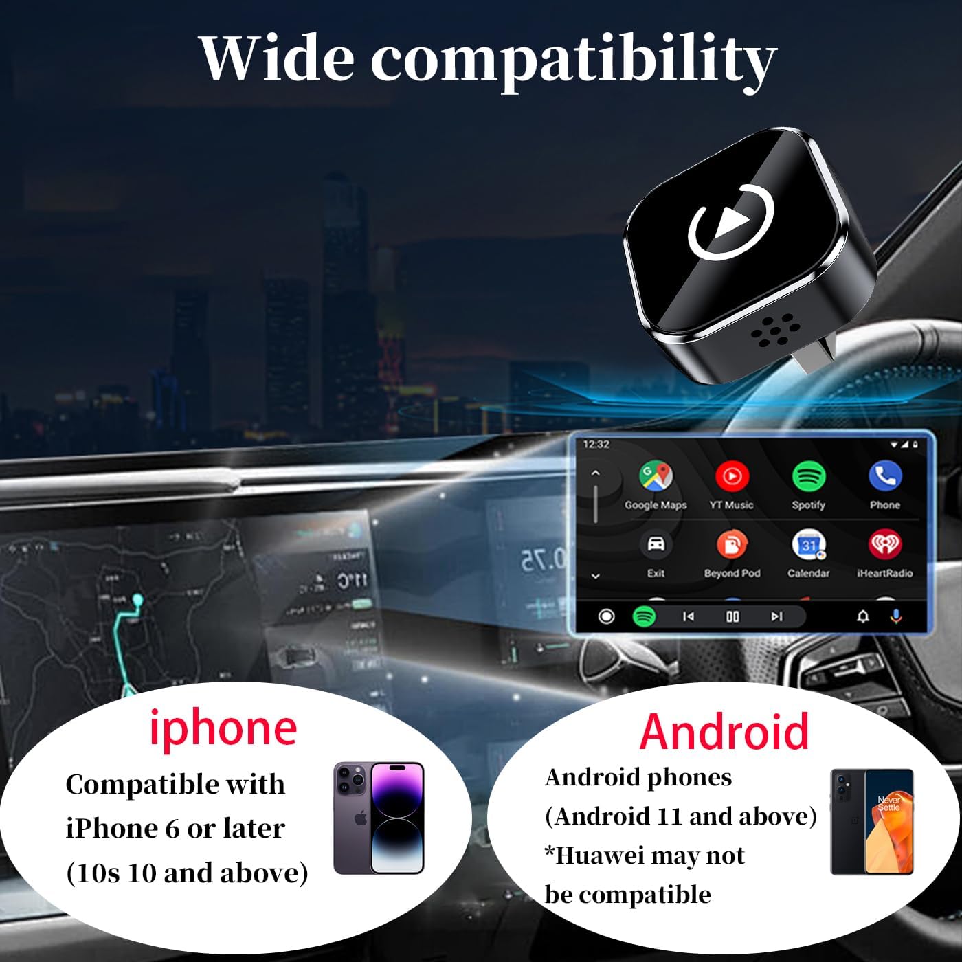 Wireless CarPlay Adapter - connection steps